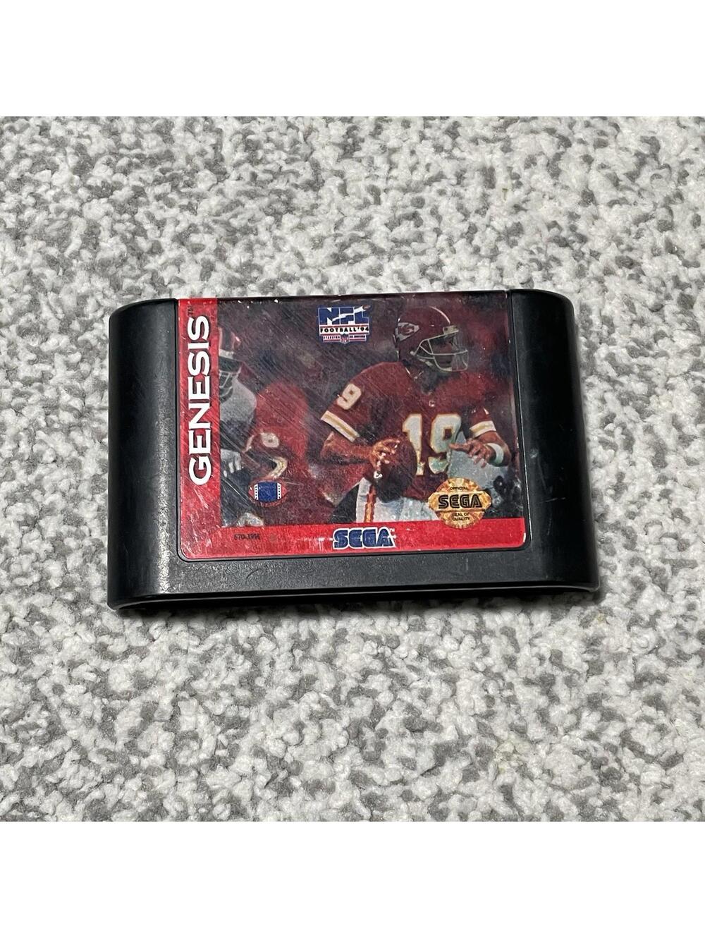 NFL Football 94 Starring Joe Montana (Sega Genesis, 1993) - Tested Working